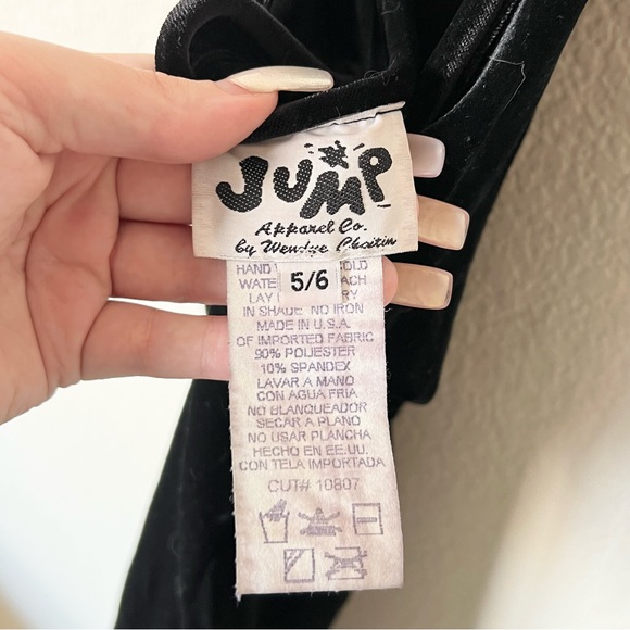 Vintage Y2K 2000s 90s velvet glitter design maxi dress - Picture 6 of 6